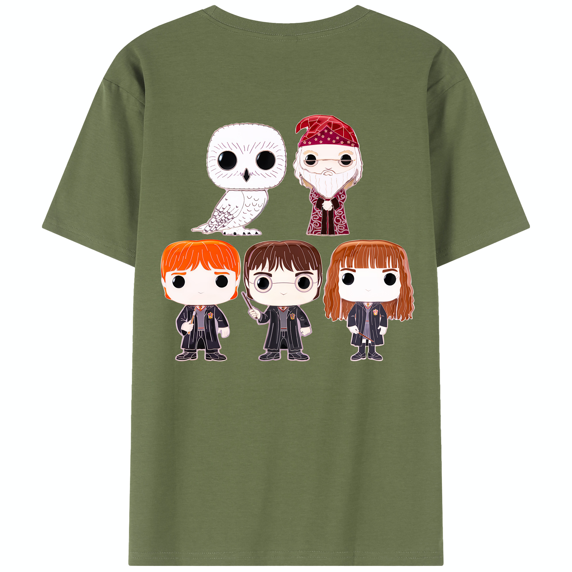 （画像用） Harry Potter ハリー・ポッターシリーズ 綿100％半袖Tシャツ（背面プリント）